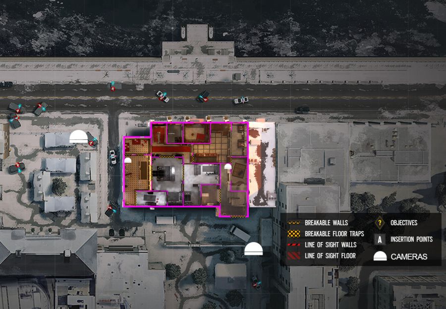 Map R6 Cafe Layout Rainbow Six Siege : Les maps - Café Dostoyevsky (MAJ) - Polygamer